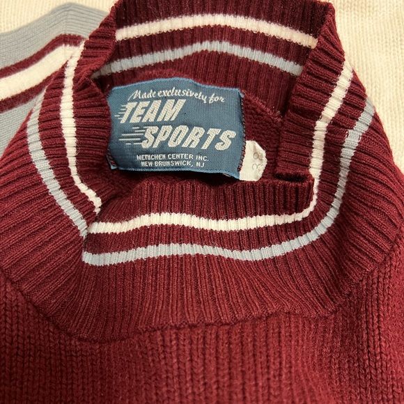 Raiders Cheer Knit Sweater Vest Maroon White Silver River Vale Team Sports - Picture 3 of 4